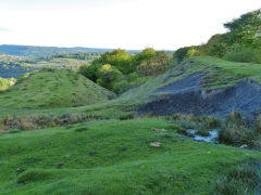 Hafod Arthen Colliery tips, May 2013